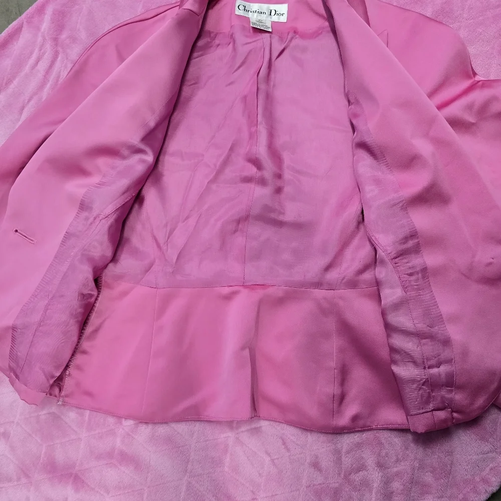New! Christian Dior Pink Women's Blazer-Size 0p